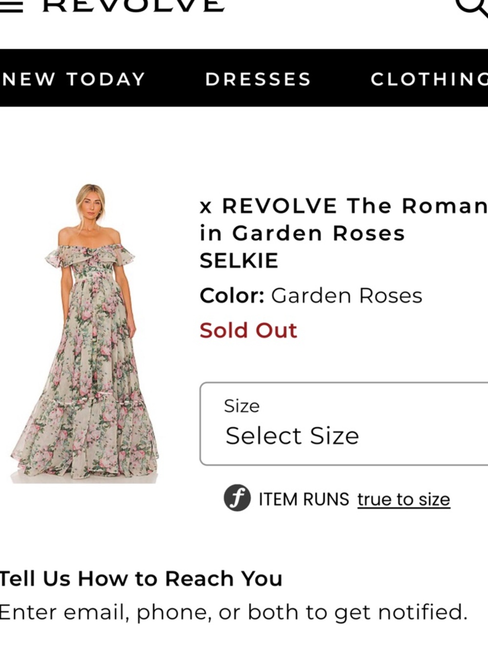 Selkie The Romance Novel Off-Shoulder Floral Maxi Dress in Garden Roses